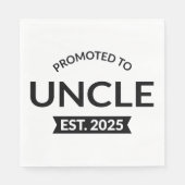 Serviette En Papier Promu À Oncle Est. 2025 II (Devant)