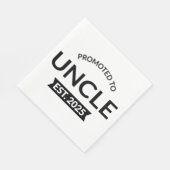 Serviette En Papier Promu À Oncle Est. 2025 II (Coin)