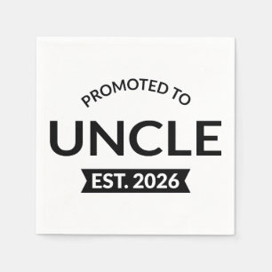 Serviette En Papier Promu À Oncle Est. 2026 II