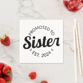 Serviette En Papier Promu À Soeur Est. 2024 I (En situation)