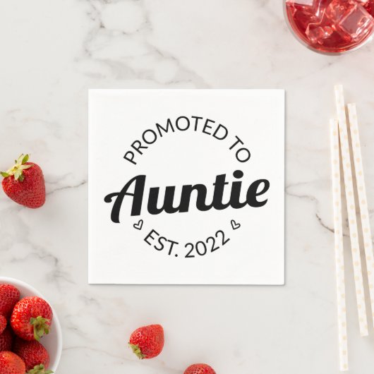 Serviette En Papier Promu À Tante Est. 2022 I (En situation)