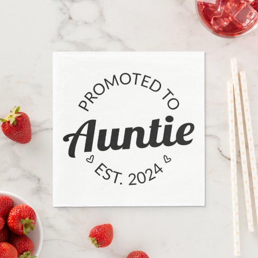 Serviette En Papier Promu À Tante Est. 2024 I (En situation)