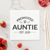 Serviette En Papier Promu À Tante Est. 2024 II (En situation)