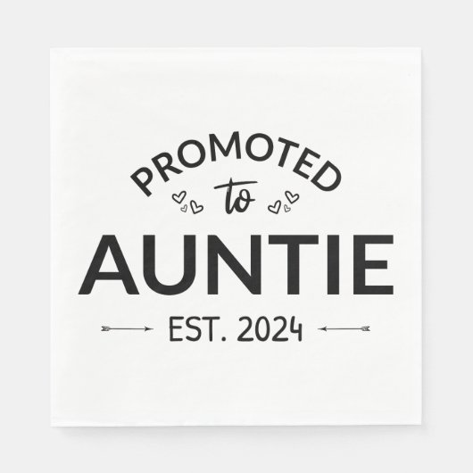 Serviette En Papier Promu À Tante Est. 2024 II (Devant)