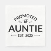Serviette En Papier Promu À Tante Est. 2025 II (Devant)