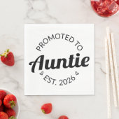 Serviette En Papier Promu À Tante Est. 2026 I (En situation)