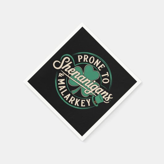 Serviette En Papier Prone To Shenanigans & Malarkey St Patrick's Day (Coin)