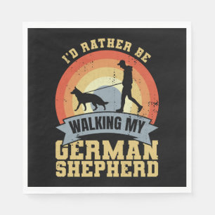 Serviette En Papier Propriétaire vintage Allemand De Berger Dit