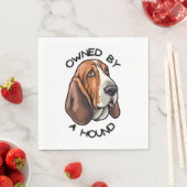 Serviette En Papier Propriété de quelqu'un Basset Hound (En situation)