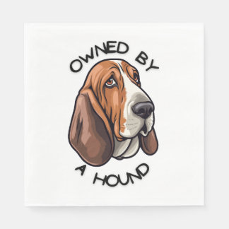 Serviette En Papier Propriété de quelqu'un Basset Hound