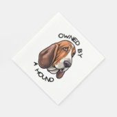 Serviette En Papier Propriété de quelqu'un Basset Hound (Coin)