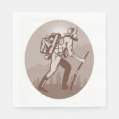 Serviette En Papier Prospector Miner Randonnée (Devant)