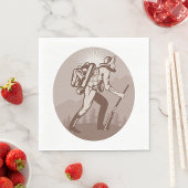 Serviette En Papier Prospector Miner Randonnée