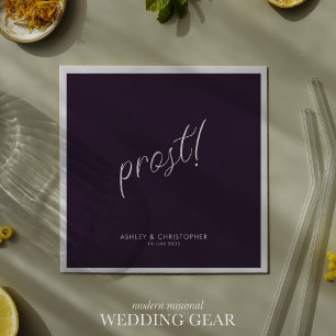 Serviette En Papier Prost! Fumée noire minimal cocktail pour toutes oc