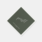 Serviette En Papier Prost ! Vert de mousse Minimal Cocktail pour toute (Coin)