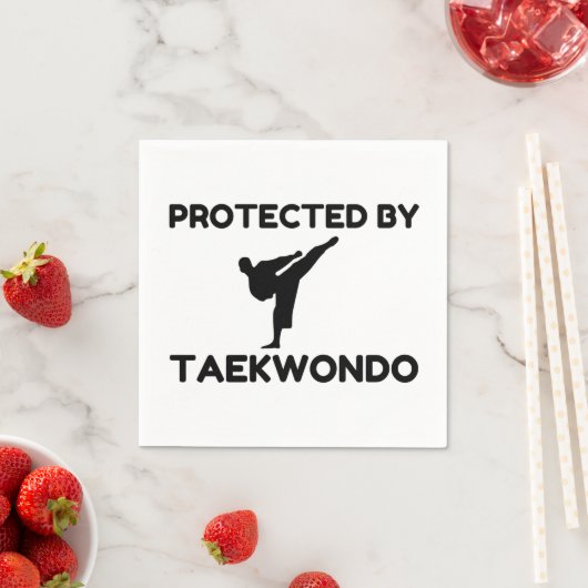 Serviette En Papier Protected by taekwondo (En situation)