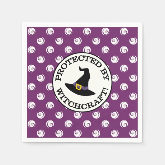 SERVIETTE EN PAPIER PROTÉGÉ PAR WITCHCRAFT ! (Devant)