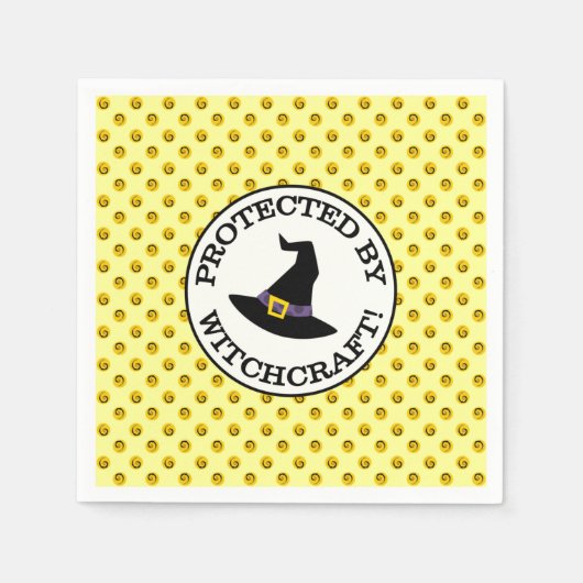 SERVIETTE EN PAPIER PROTÉGÉ PAR WITCHCRAFT ! (Devant)