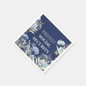 Serviette En Papier Protéger la sécurité sociale contre Trump (Coin)