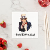 Serviette En Papier Protéger Les Serviettes Du Vote 2024 (En situation)