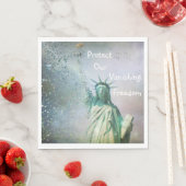 Serviette En Papier Protéger notre liberté (En situation)