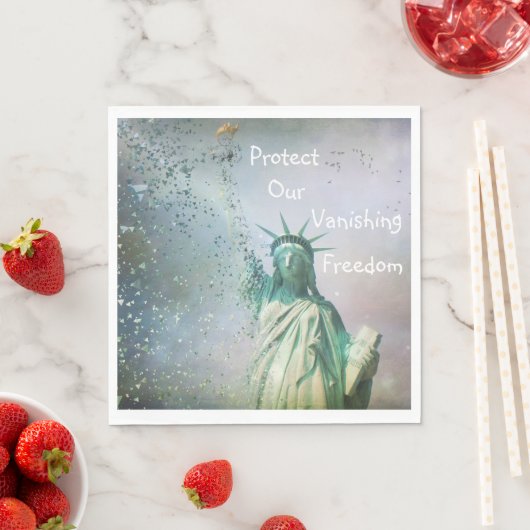 Serviette En Papier Protéger notre liberté (En situation)
