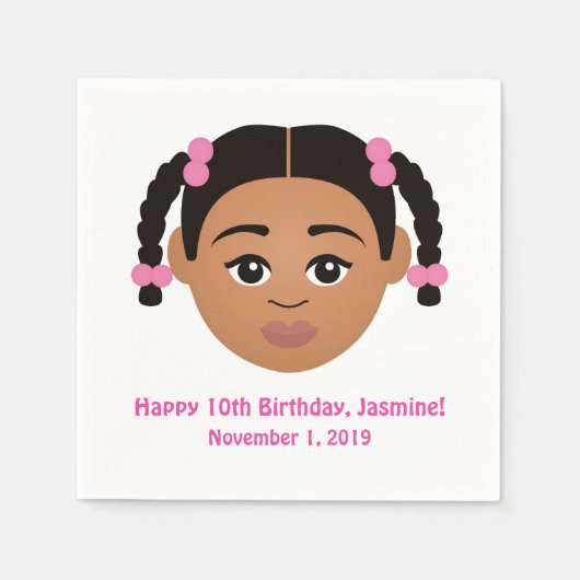 Serviette En Papier #Proud2BNaturalMe Choose-My-Complexion Anniversair (Devant)