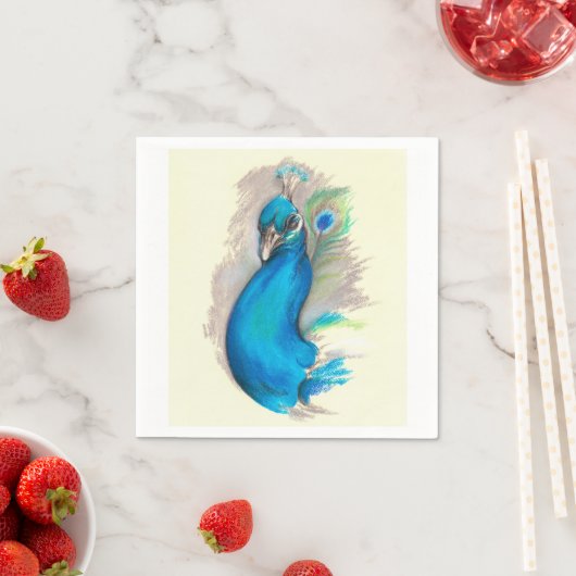 Serviette En Papier Prouve Peacock (En situation)