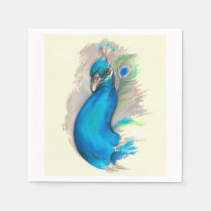 Serviette En Papier Prouve Peacock
