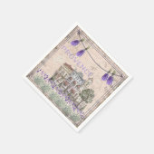 Serviette En Papier Provence France Lavender Flower Summer Love (Coin)