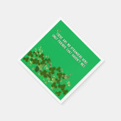 Serviette En Papier proverbe irlandais avec shamrock (Coin)