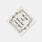 SERVIETTE EN PAPIER PSALM 46-10 (Coin)