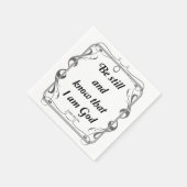 SERVIETTE EN PAPIER PSALM 46-10 (Coin)