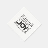 Serviette En Papier Psaume 126:5 Typographie des Écritures – Moissonne (Coin)