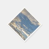 Serviette En Papier Psaume 23 Belle Bible Chrétienne Verse Personnalis (Coin)