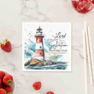 Serviette En Papier Psaume 27:1 La Bible Éternel est ma Lumière et mon