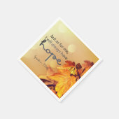 Serviette En Papier Psaume 71:14 J'aurai toujours HOPE Maple Feuilles (Coin)