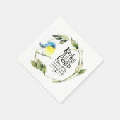 Serviette En Papier Psaume 98:1 Chanter au Seigneur une nouvelle chans (Coin)