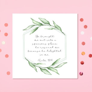 Serviette En Papier Psaume verset Bible Papier
