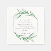 Serviette En Papier Psaume verset Bible Papier (Devant)