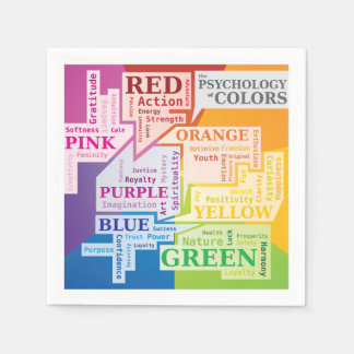Serviette En Papier Psychologie des couleurs Mot Cloud Illustration Bo