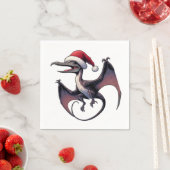 Serviette En Papier Pterodactyle de Noël (En situation)