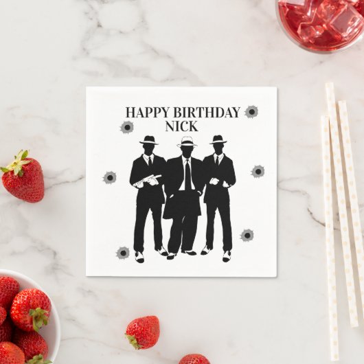 Serviette En Papier Puces et paniers (En situation)