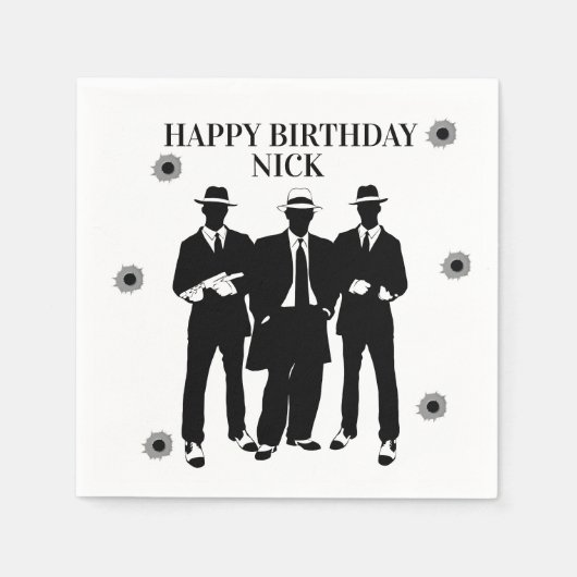 Serviette En Papier Puces et paniers (Devant)