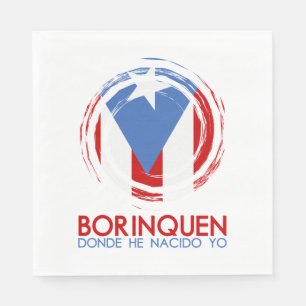 Serviette En Papier Puerto Rico Borinquen