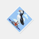 Serviette En Papier Puffin Cute Oiseau de mer Atlantique (Coin)