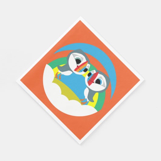 Serviette En Papier Puffin Rocks (Coin)