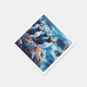Serviette En Papier Puffins (Coin)