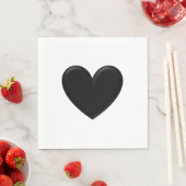 Serviette En Papier Puffy Heart (En situation)