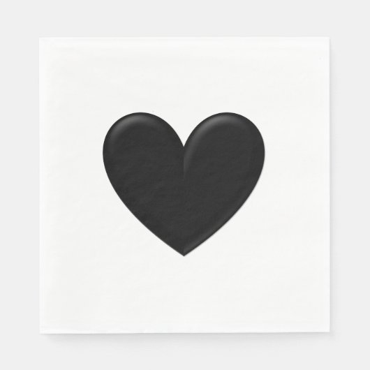 Serviette En Papier Puffy Heart (Devant)